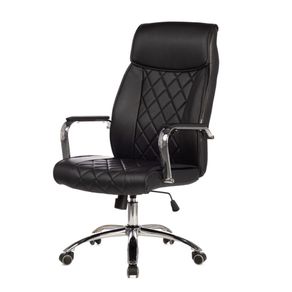 Cadeira Escritorio Presidente BLM720P Blume Tela Mesh Preto Base Rodizio PU